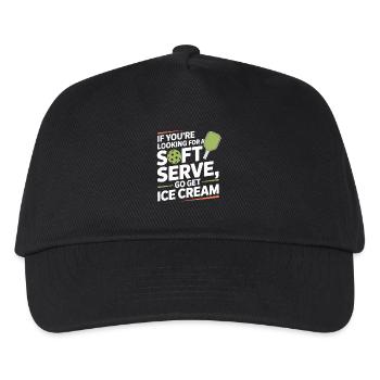 Pickleball Spieler Looking For Soft Serve Dinking - Kinder Basecap - Schwarz - Vorne