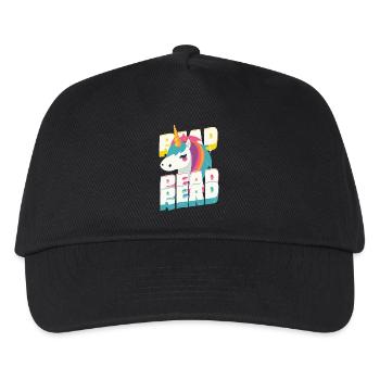 3x_Read - Unicorn - Kids’ Baseball Cap - black - Front