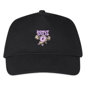Donut Abandonne - Entraînement sportif amusant - Casquette de baseball Enfant - noir - Devant