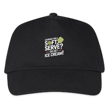 Pickleball Spieler Looking For Soft Serve Dinking - Kinder Basecap - Schwarz - Vorne