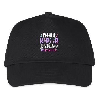 I'm The K Pop Birthday Grandma - Kinder Basecap - Schwarz - Vorne