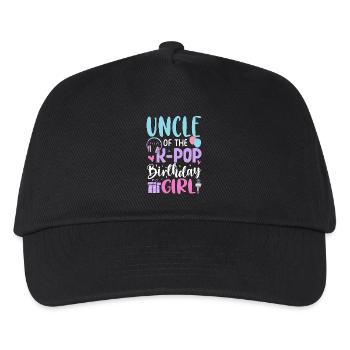 Uncle Of The K Pop Birthday Girl - Kids’ Baseball Cap - black - Front