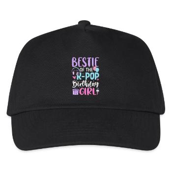 Bestie Of The K Pop Birthday Girl - Kinder Basecap - Schwarz - Vorne