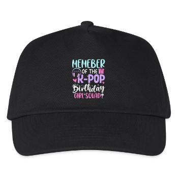 Member Of The K Pop Birthday Girl - Kinder Basecap - Schwarz - Vorne
