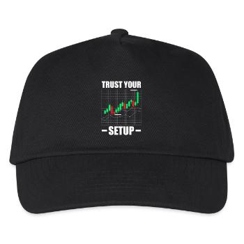 Trust your Setup Stock Market Exchange Trader - Kids’ Baseball Cap - black - Front
