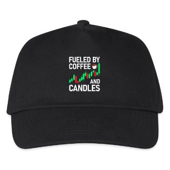 Coffee and candles Stock Market Stock Market Trader - Kids’ Baseball Cap - black - Front
