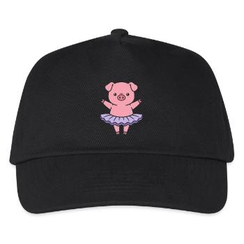 Piggy Ballerina Dance - Kids’ Baseball Cap - black - Front