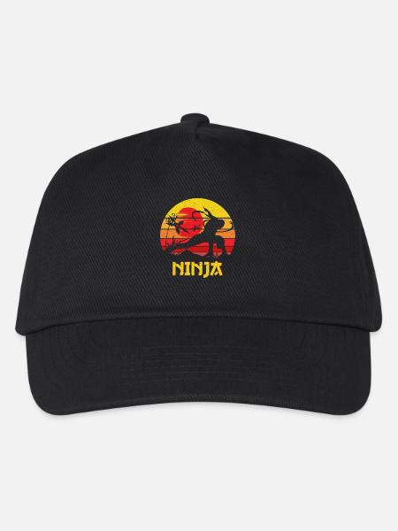 Sunset Ninja Silhouette - Kinder Basecap - Schwarz