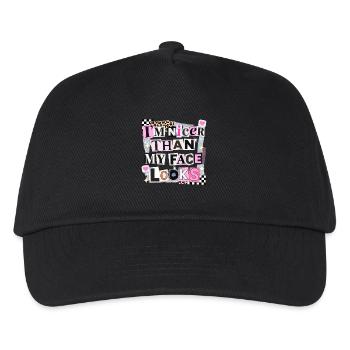 Nicer Than My Face Looks - Kinder Basecap - Schwarz - Vorne