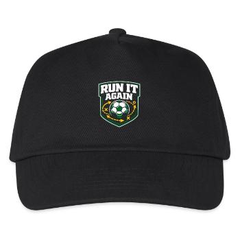 Fußballtraining Jugend-sport-trainer - Kinder Basecap - Schwarz - Vorne