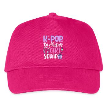 K Pop Birthday Girl Squad - Kids’ Baseball Cap - fuchsia - Front