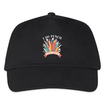 Artist Painter Graphic I Do Pencil Push Ups Saying - Kids’ Baseball Cap - black - Front
