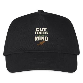 lumberjack therapy, logger therapy humor, - Kids’ Baseball Cap - black - Front