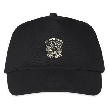 Petri dish as a comfort zone | Laboratory Humor - Kids’ Baseball Cap - black - Front