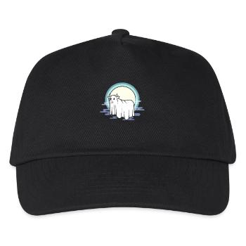 Vache lunaire à l’arc de brouillard - Casquette de baseball Enfant - noir - Devant