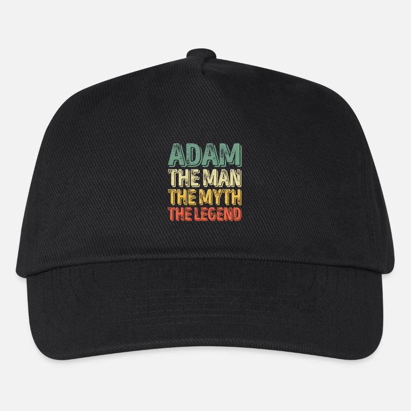 Adam: Der Mann, der Mythos, die Legende - Kinder Basecap - Schwarz