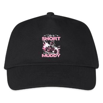Quad ATV Femme Fille Quad Quad - Casquette de baseball Enfant - noir - Devant