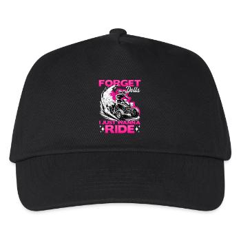 Quad ATV Femme Fille Quad Quad - Casquette de baseball Enfant - noir - Devant