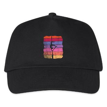 Vertical Cloth Vintage Aerial Acrobatics Aerial Silk - Kids’ Baseball Cap - black - Front