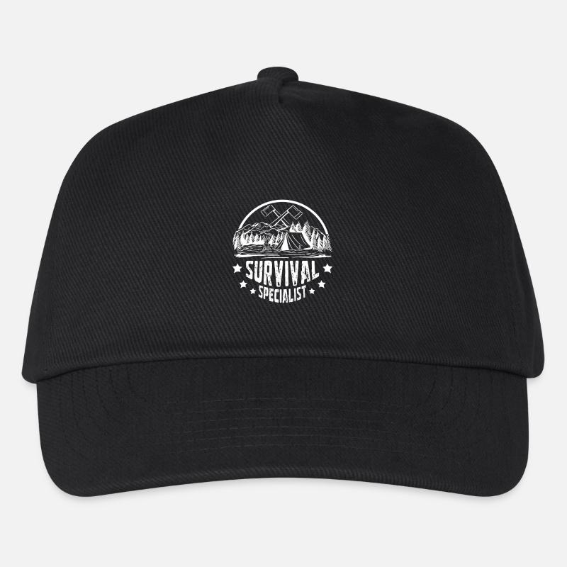 Bushcraft Survival Specialist - Kinder Basecap - Schwarz