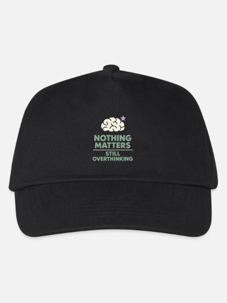 Existenzieller Humor, Nihilismus, Humor, - Kinder Basecap - Schwarz