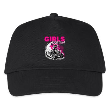 Quad ATV Femme Fille Quad Quad - Casquette de baseball Enfant - noir - Devant