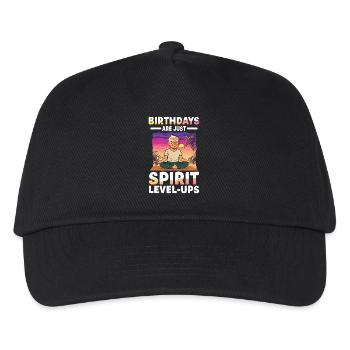  Birthdays Are Just Spirit Level Ups Meditation - Kinder Basecap - Schwarz - Vorne