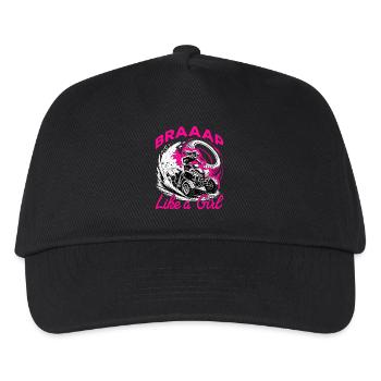 Quad ATV Femme Fille Quad Quad - Casquette de baseball Enfant - noir - Devant