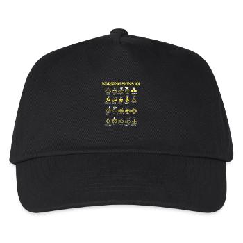 Car Warning Signs - Kids’ Baseball Cap - black - Front