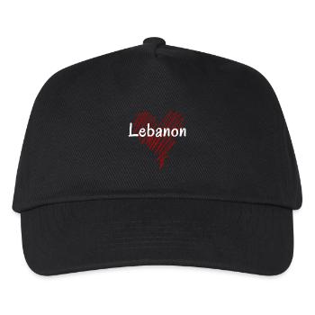 I love Lebanon, heart Lebanon - Kids’ Baseball Cap - black - Front