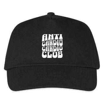 Anti Cardio Cardio Club – Gym Humor - Kinder Basecap - Schwarz - Vorne