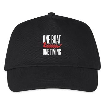 Dragon Boat Club Paddler Team Drachenboot Geschenk - Kinder Basecap - Schwarz - Vorne