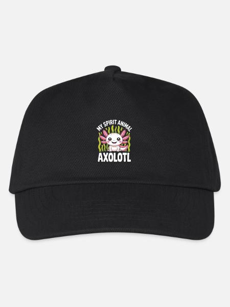 Mein Geisttier-Axolotl - Kinder Basecap - Schwarz