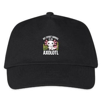 Axolotl Spirit Totem Tee - Kids’ Baseball Cap - black - Front
