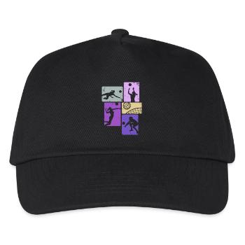Volleyball Girls Beach Volleyball Volleyball Player - Kids’ Baseball Cap - black - Front