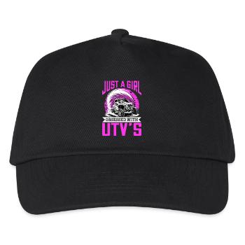 UTV Fille tout-terrain Femme 4 roues côte à côte - Casquette de baseball Enfant - noir - Devant