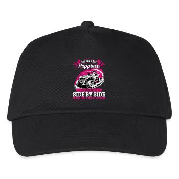 UTV Fille tout-terrain Femme 4 roues côte à côte - Casquette de baseball Enfant - noir - Devant