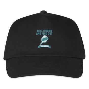Pickleball Dink Around And Find Out Player Love - Kids’ Baseball Cap - black - Front