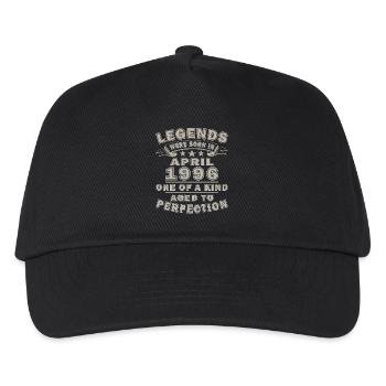 Legends born in April 1996 - Kids’ Baseball Cap - black - Front