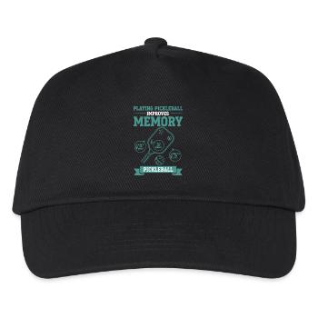 Pickleball Playing Pickleball Improves Memory - Kids’ Baseball Cap - black - Front