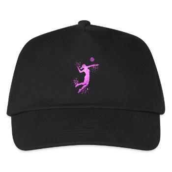 Volleyball Girls Volleyball Player Beach Volleyball - Kids’ Baseball Cap - black - Front