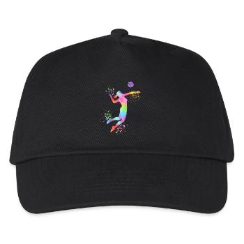 Volleyball Girls Volleyball Player Beach Volleyball - Kids’ Baseball Cap - black - Front