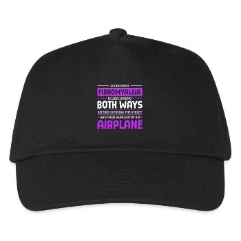 Quote For Fibromyalgia Awareness - Kids’ Baseball Cap - black - Front