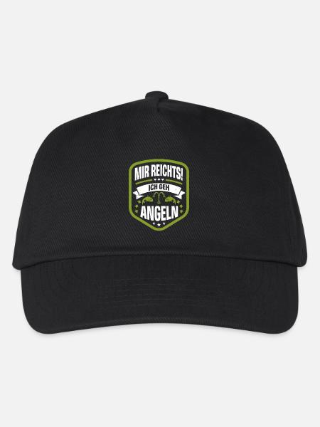 Angeln - Kinder Basecap - Schwarz