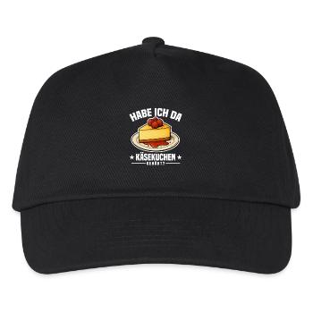 Käsekuchen - Kinder Basecap - Schwarz - Vorne