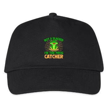 Frog Catcher Not A Slacker Frog - Kinder Basecap - Schwarz - Vorne