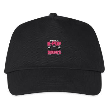 Powered By K Pop And Squats - Kids’ Baseball Cap - black - Front