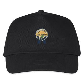 Pickleball Funny Player Dink Happens Champions - Kids’ Baseball Cap - black - Front