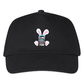 Some Bunny Loves You - Kids’ Baseball Cap - black - Front