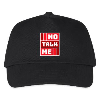 Pas de discours introverti antisocial drôle - Casquette de baseball Enfant - noir - Devant